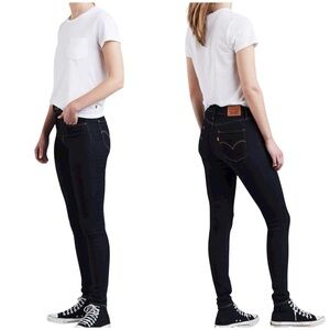 Levi’s 720 High Rise Super Skinny Dark Blue Jeans Size 27